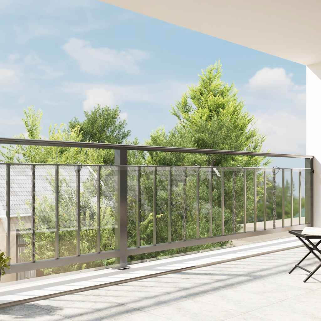 vidaXL Transparente Plane mit Ösen 1x8 m PVC