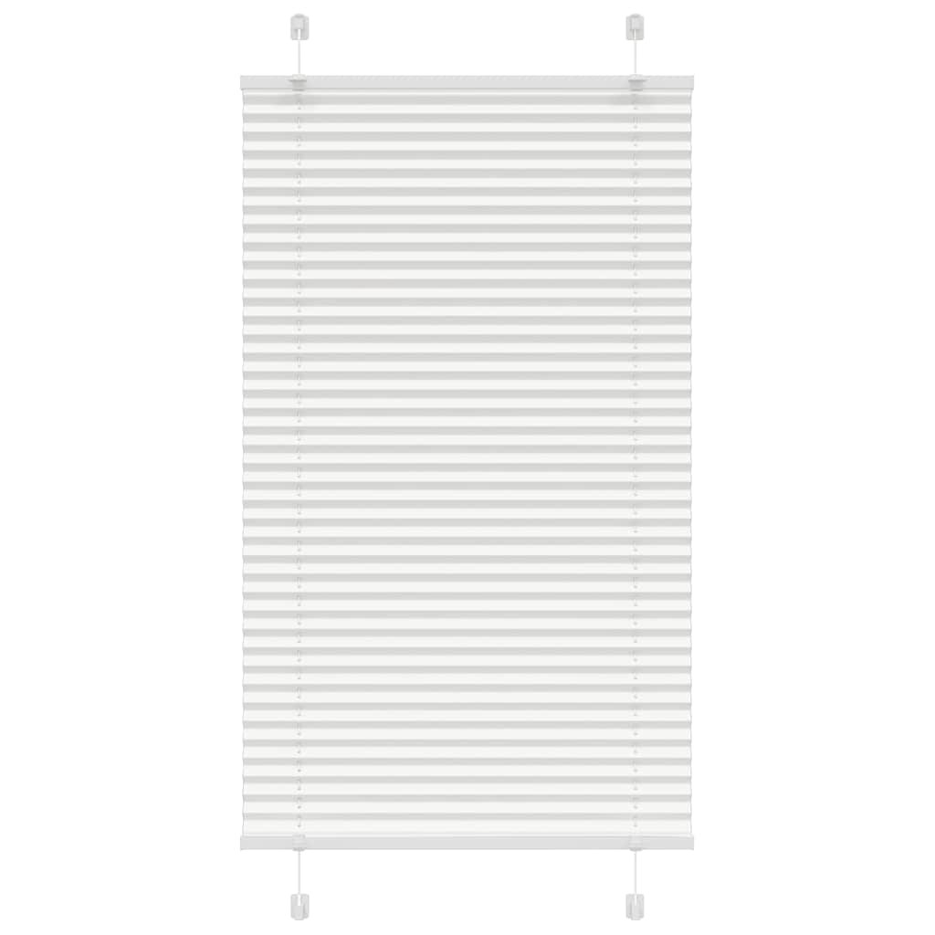 vidaXL Plissee Weiß 70x100 cm Stoffbreite 69,4 cm Polyester