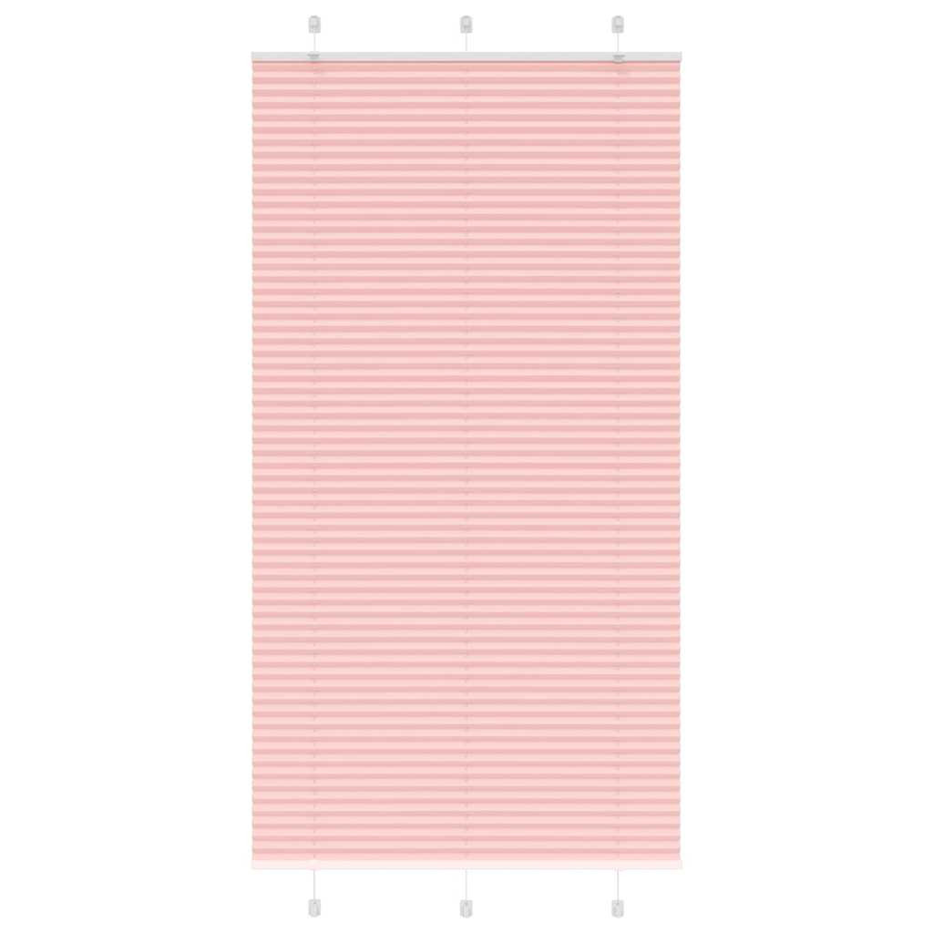 vidaXL Plissee Rosa 110x200 cm Stoffbreite 109,4 cm Polyester