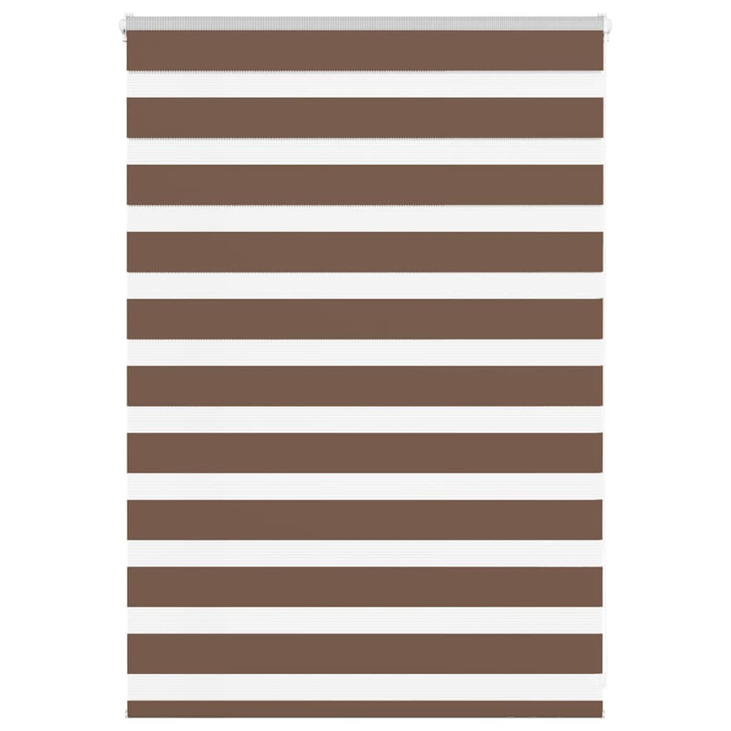 vidaXL Doppelrollo Braun 105x100 cm Stoffbreite 100,9 cm Polyester