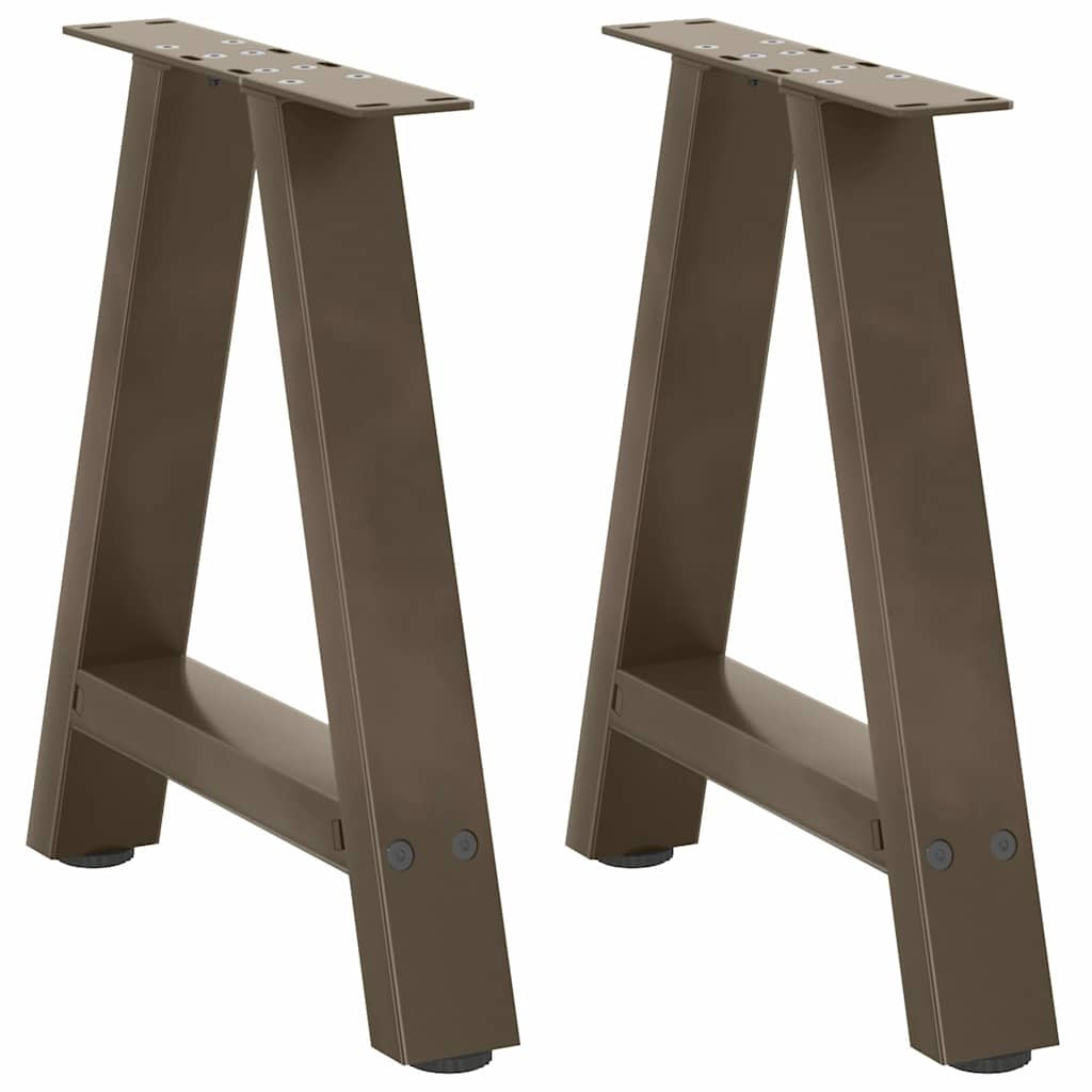 vidaXL Couchtischbeine A-Form 2 Stk. 38x(42-43) cm Stahl