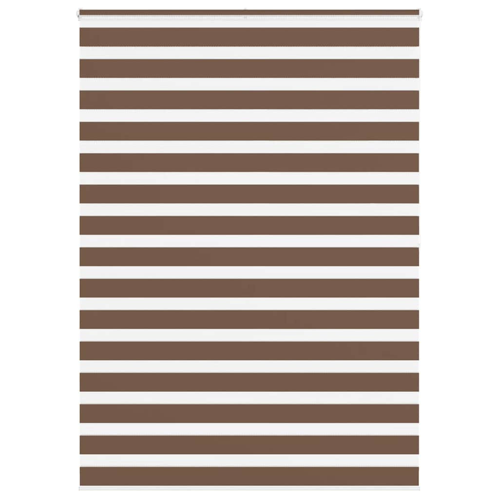 vidaXL Doppelrollo Braun 160x200 cm Stoffbreite 155,9 cm Polyester