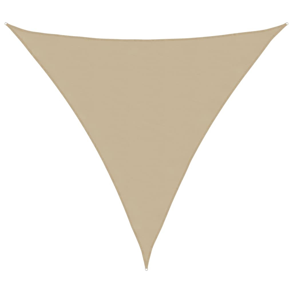 vidaXL Sonnensegel Oxford-Gewebe Dreieckig 4x4x4 m Beige