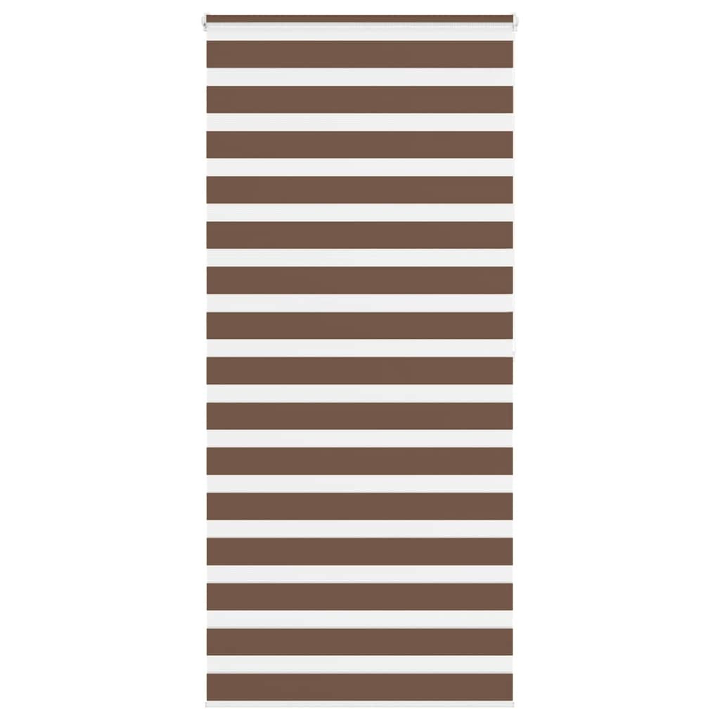 vidaXL Doppelrollo Braun 115x200 cm Stoffbreite 110,9 cm Polyester