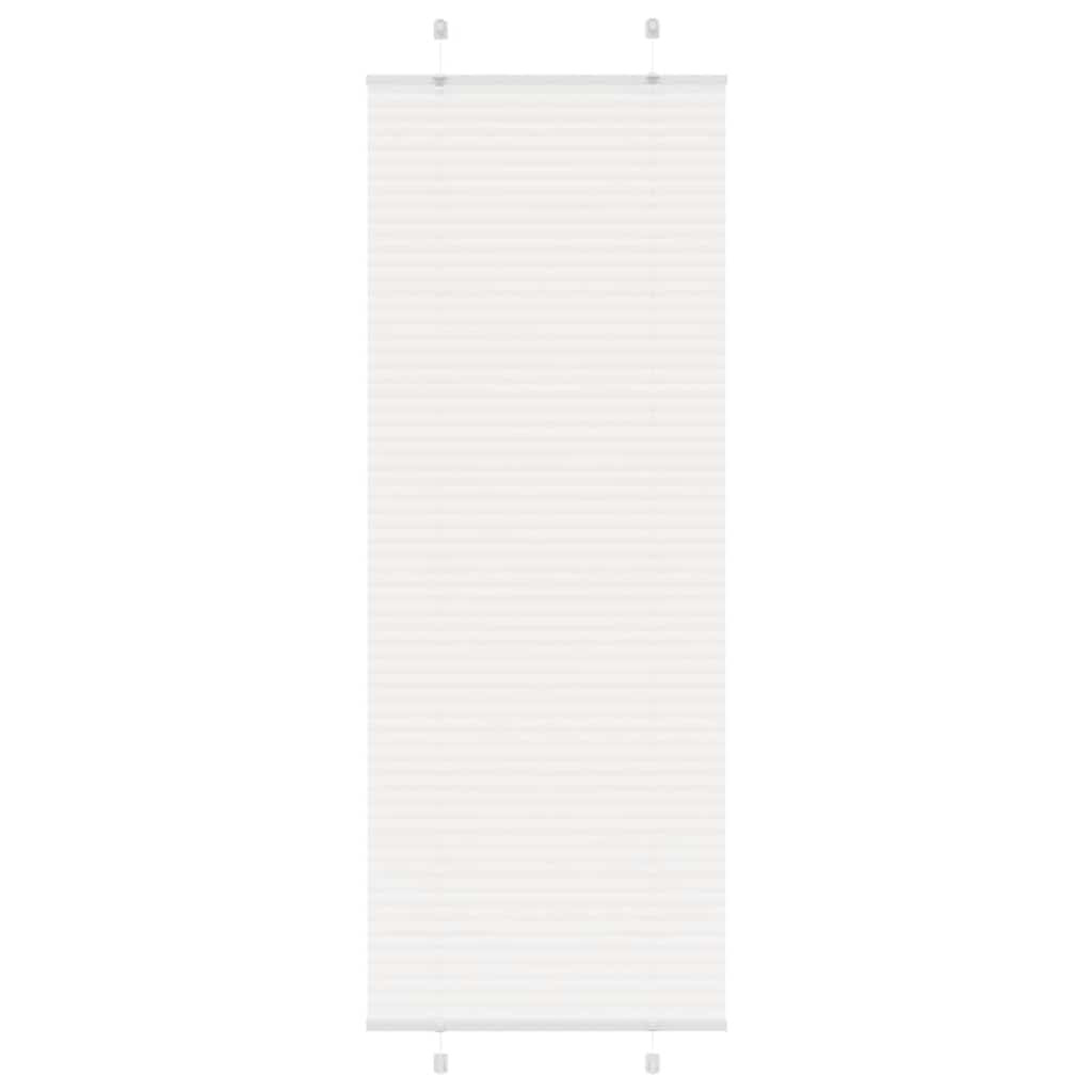 vidaXL Plissee Weiß 70x200 cm Stoffbreite 69,4 cm Polyester