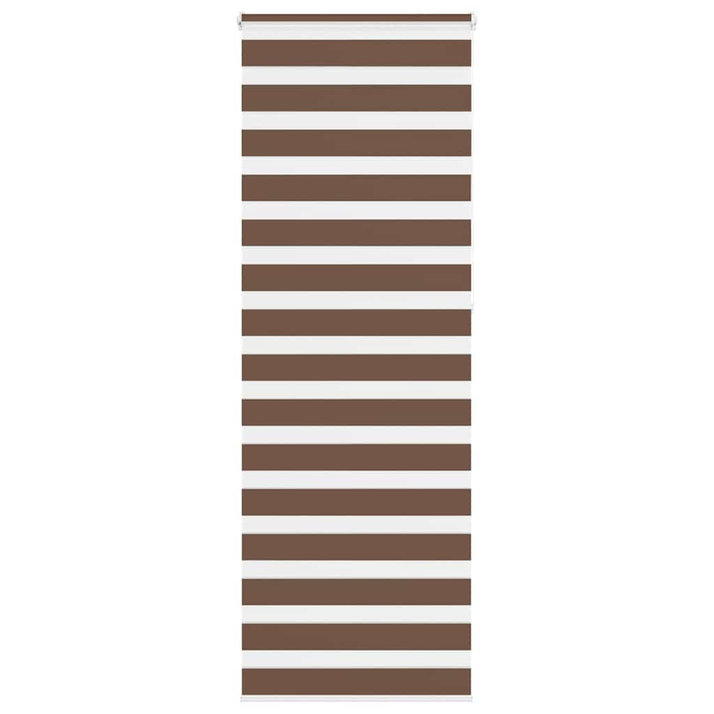 vidaXL Doppelrollo Braun 90x230 cm Stoffbreite 85,9 cm Polyester
