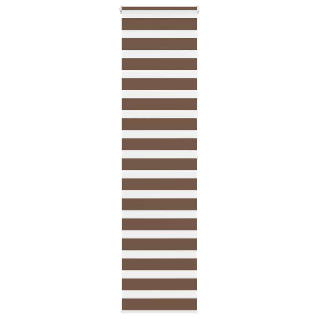 vidaXL Doppelrollo Braun 55x200 cm Stoffbreite 50,9 cm Polyester