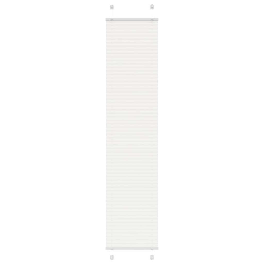 vidaXL Plissee Weiß 40x200 cm Stoffbreite 39,4 cm Polyester