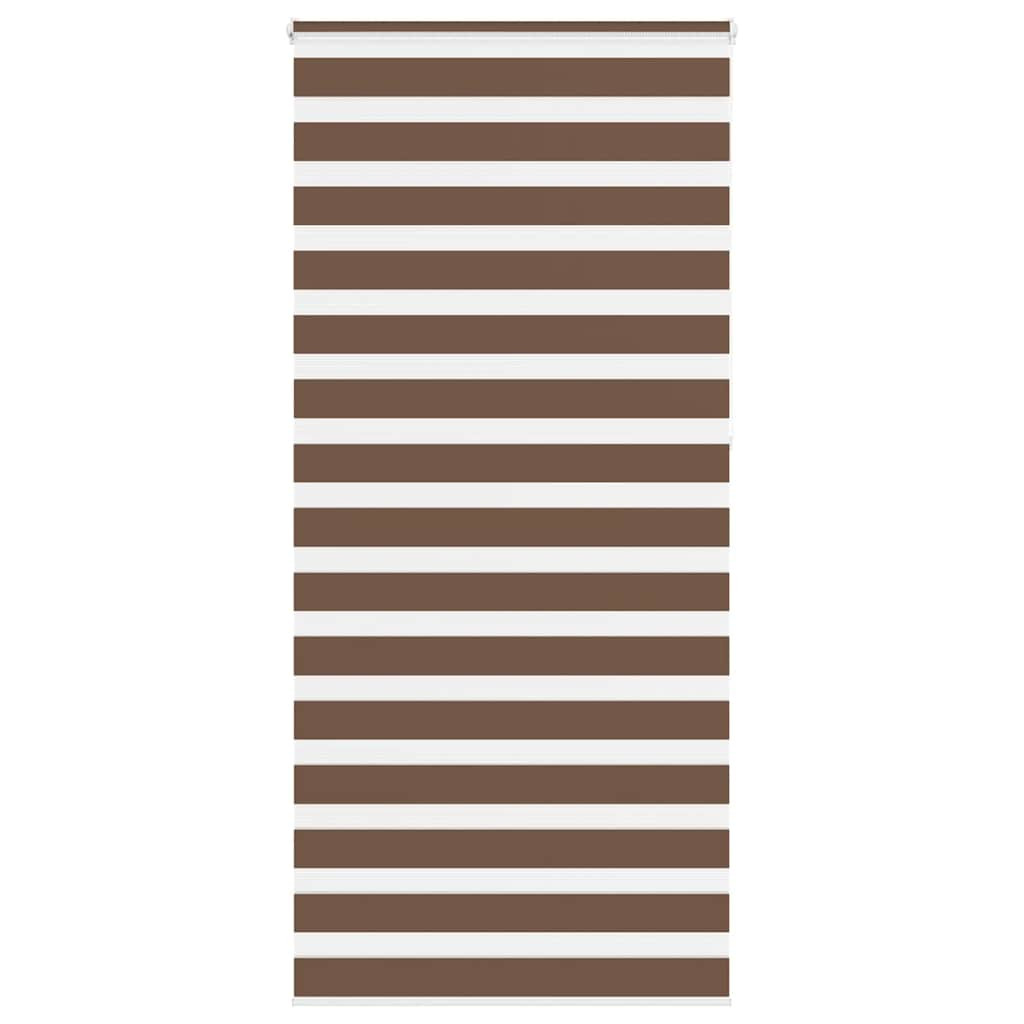 vidaXL Doppelrollo Braun 115x230 cm Stoffbreite 110,9 cm Polyester