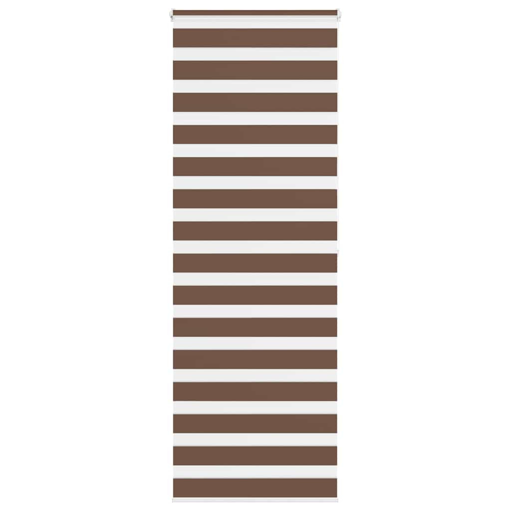 vidaXL Doppelrollo Braun 80x200 cm Stoffbreite 75,9 cm Polyester