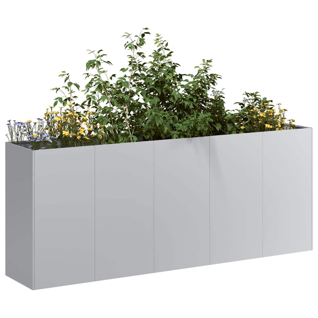 vidaXL Pflanzkübel 200x40x80 cm Verzinkter Stahl