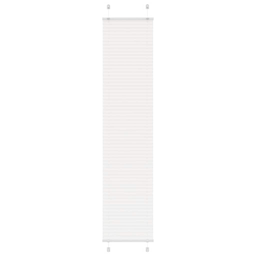 vidaXL Plissee Weiß 50x200 cm Stoffbreite 49,4 cm Polyester