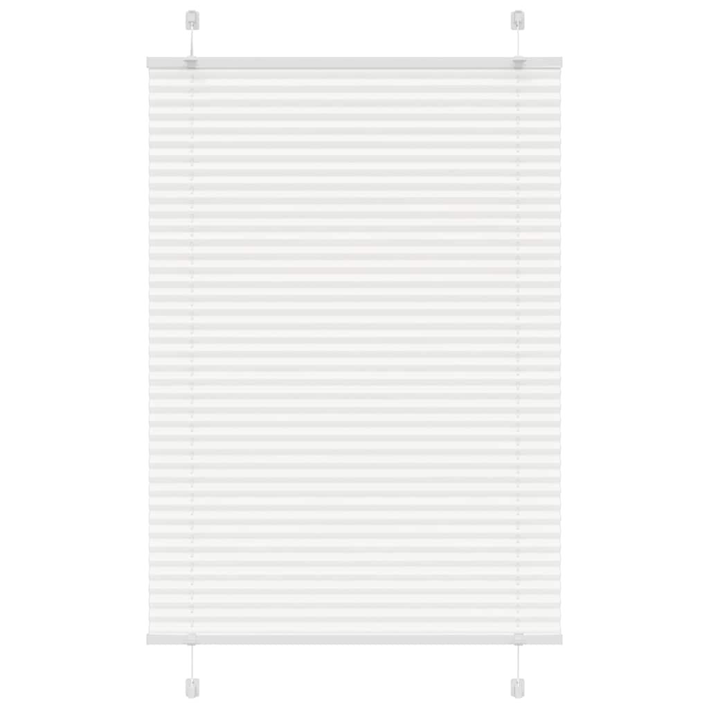 vidaXL Plissee Weiß 85x100 cm Stoffbreite 84,4 cm Polyester