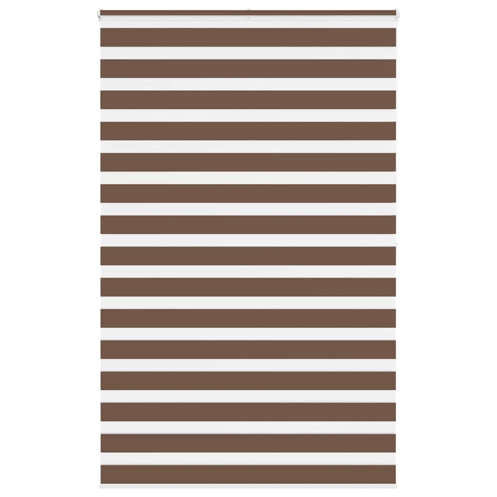 vidaXL Doppelrollo Braun 150x200 cm Stoffbreite 145,9 cm Polyester