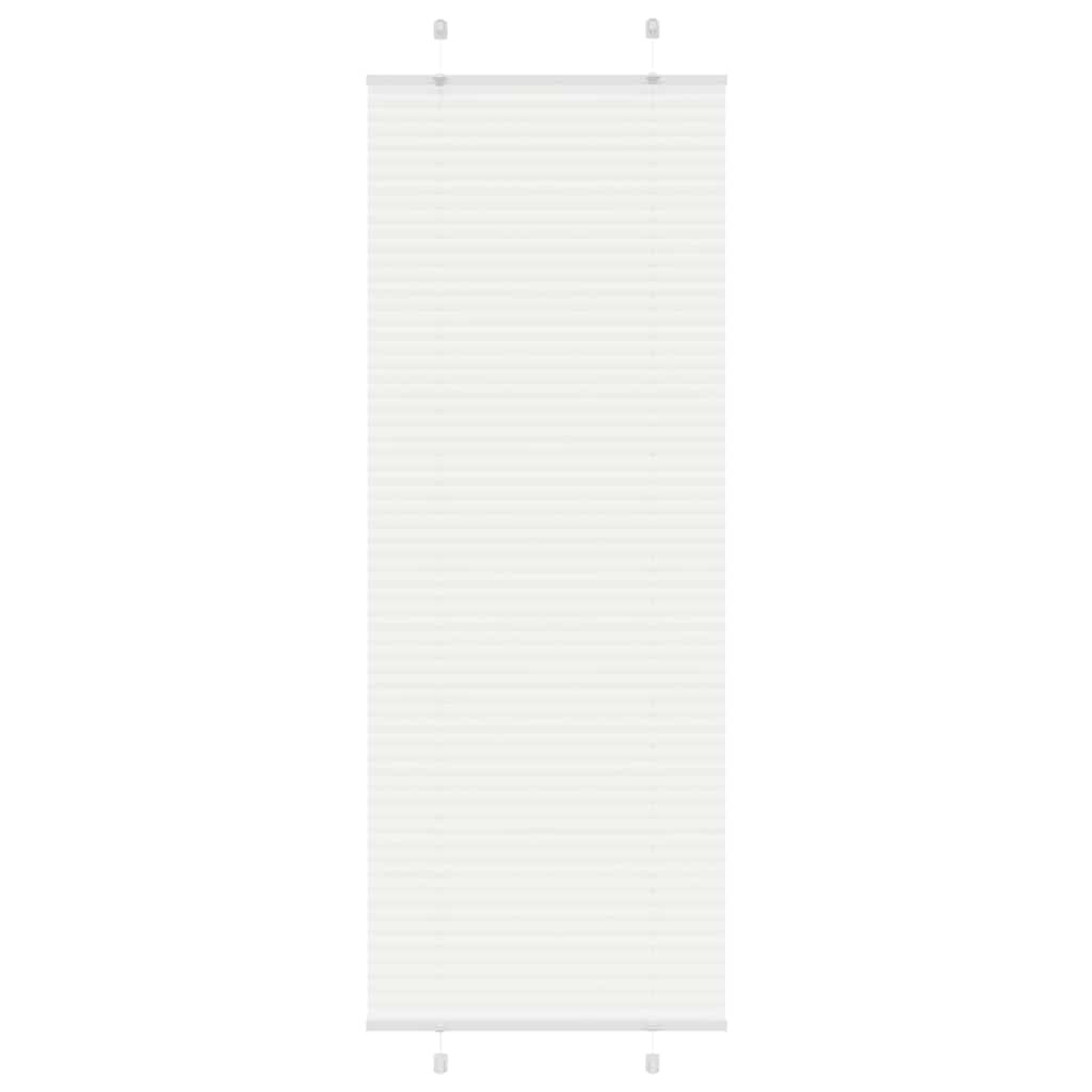 vidaXL Plissee Weiß 80x200 cm Stoffbreite 79,4 cm Polyester
