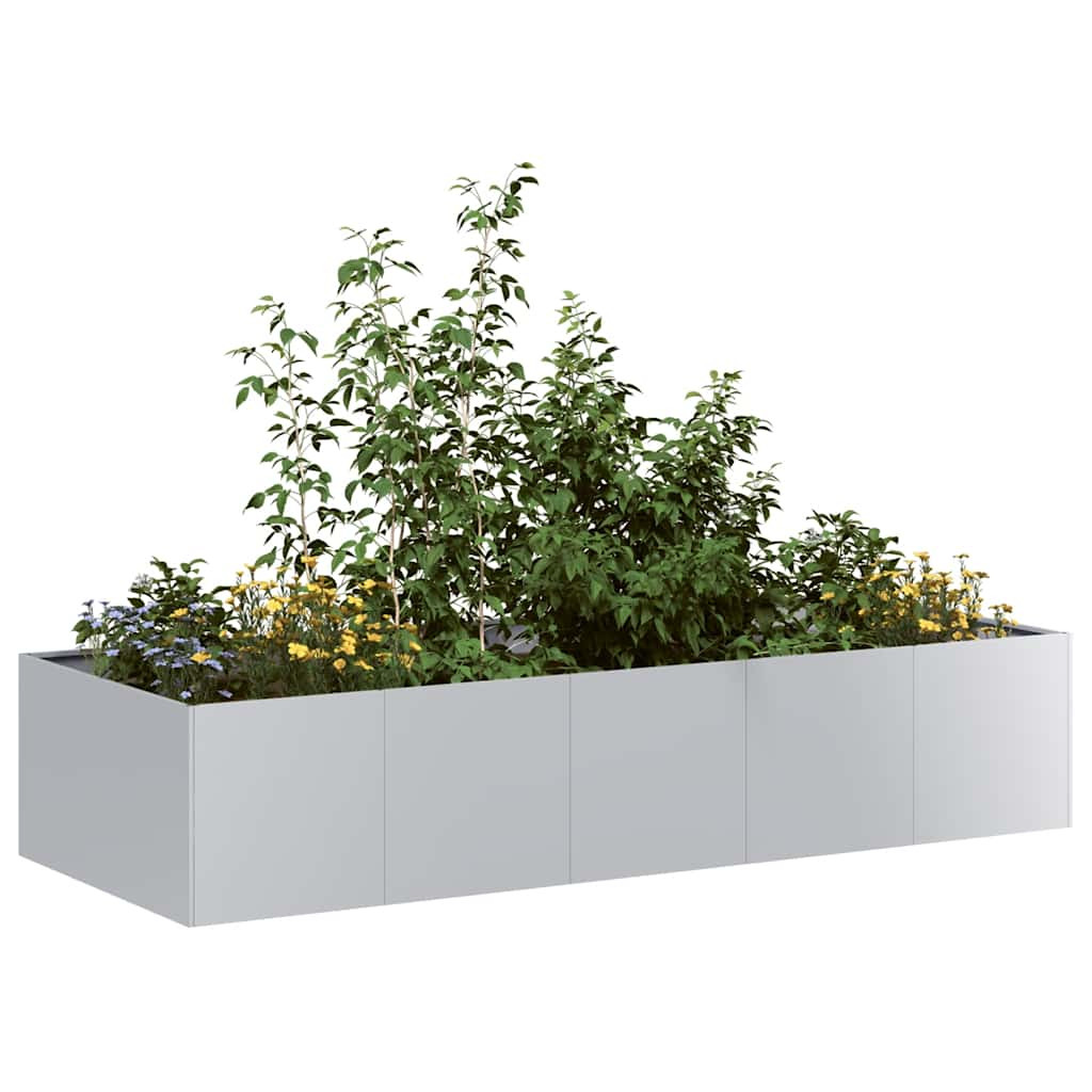 vidaXL Pflanzkübel 200x80x40 cm Verzinkter Stahl