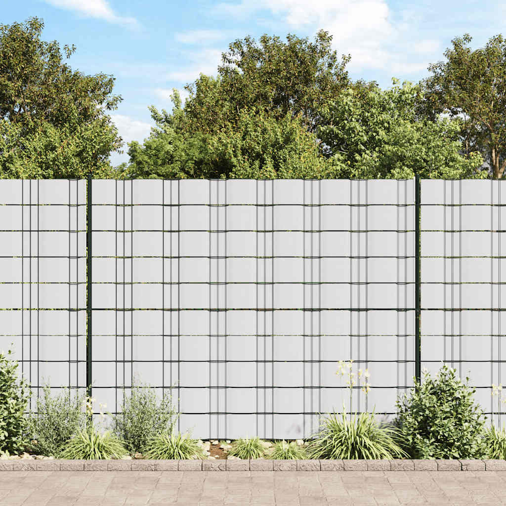 vidaXL Garten-Sichtschutz 4 Stk. PVC 35x0,19 m Weiß