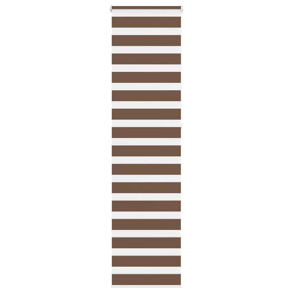 vidaXL Doppelrollo Braun 55x230 cm Stoffbreite 50,9 cm Polyester
