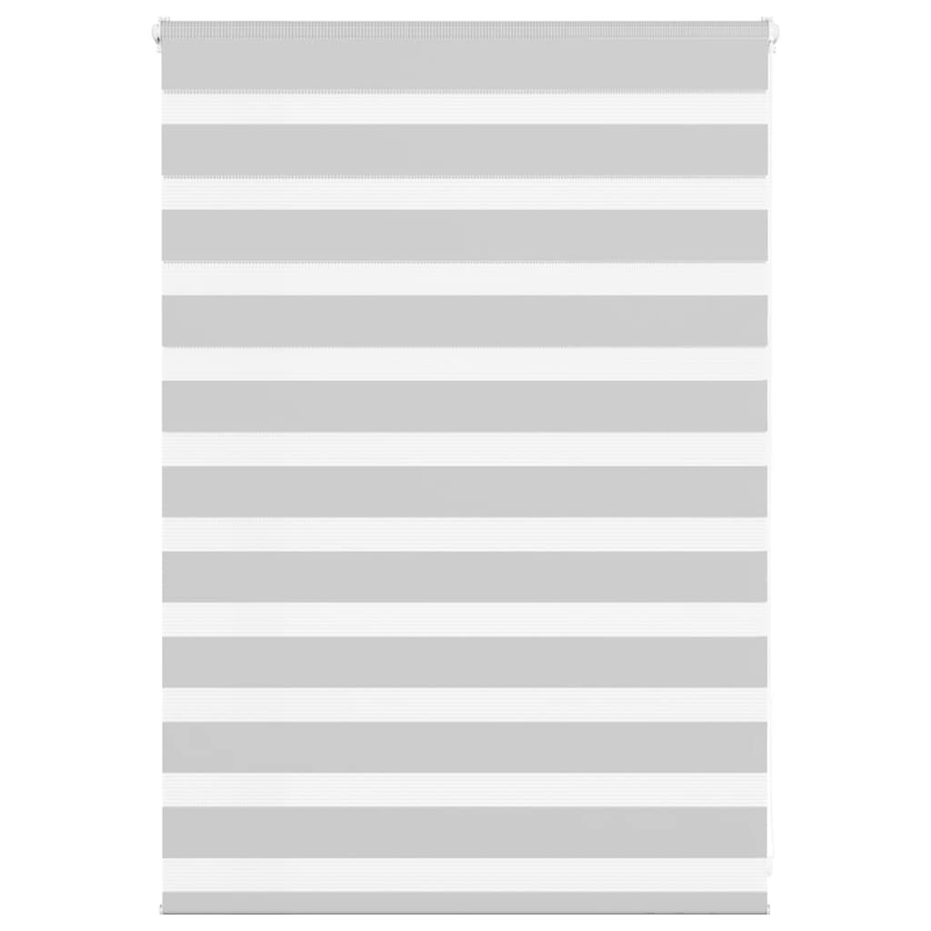 vidaXL Doppelrollo Hellgrau 110x100 cm Stoffbreite 105,9 cm Polyester