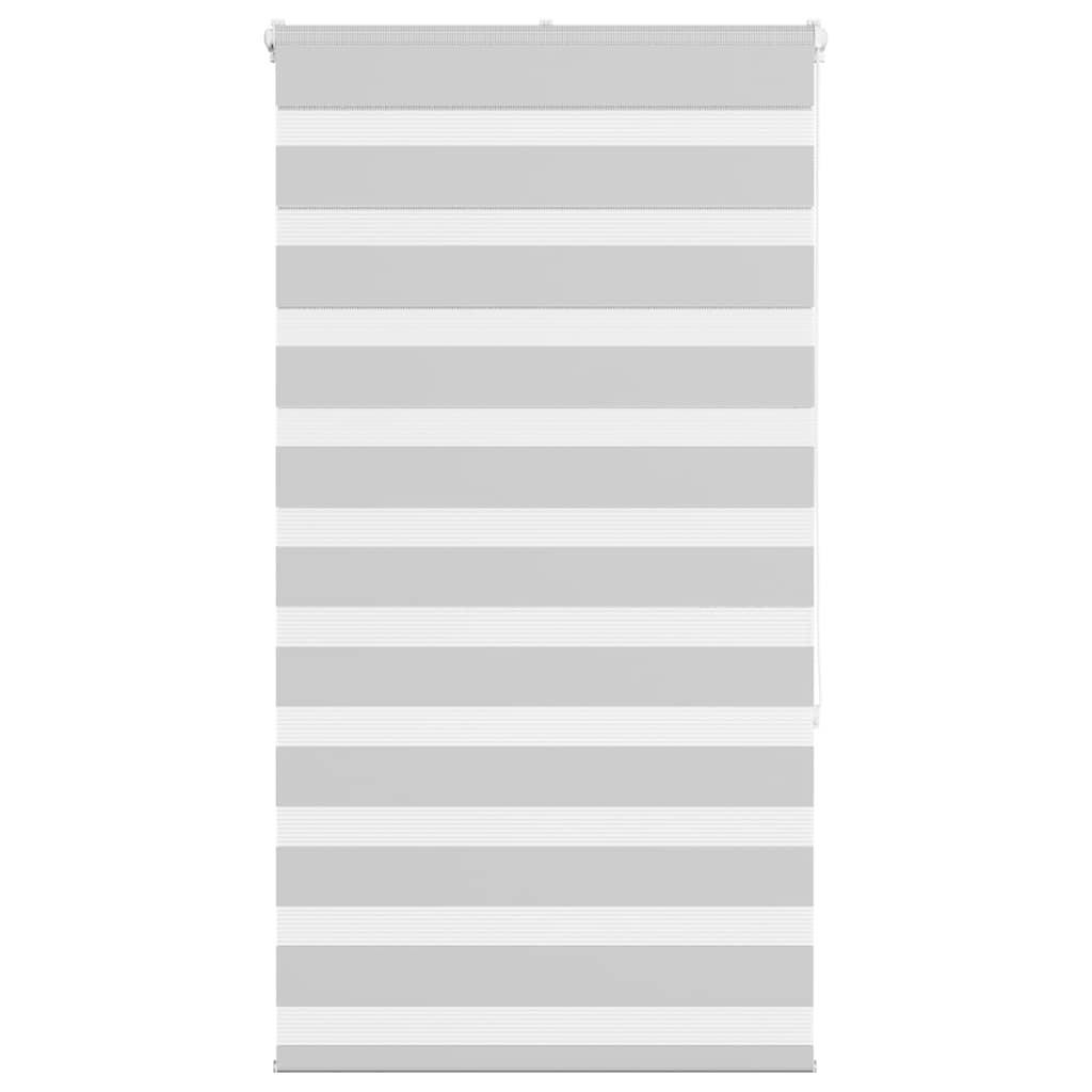 vidaXL Doppelrollo Hellgrau 75x150 cm Stoffbreite 70,9 cm Polyester