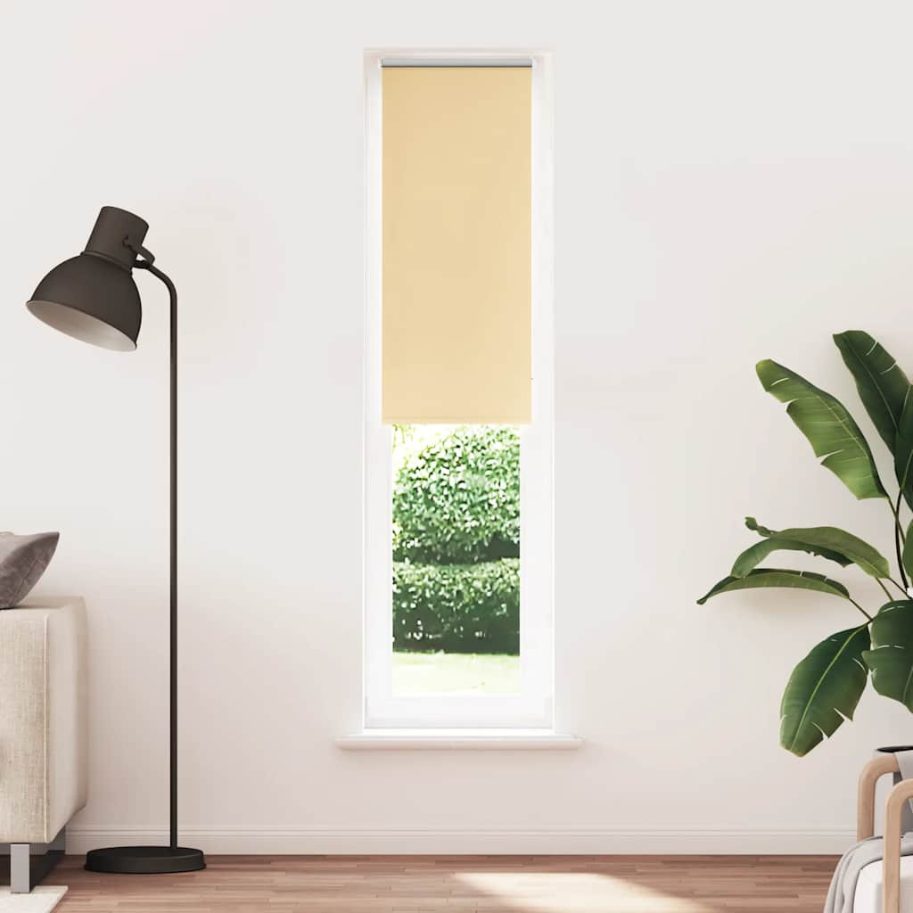 vidaXL Verdunkelungsrollo Beige 60x230cm Stoffbreite 55,7 cm Polyester
