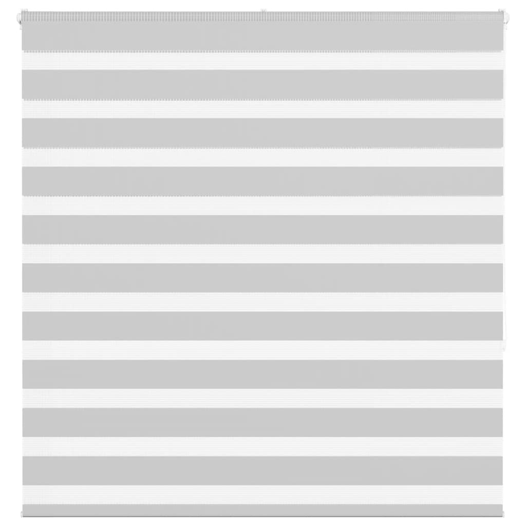 vidaXL Doppelrollo Hellgrau 145x150 cm Stoffbreite 140,9 cm Polyester