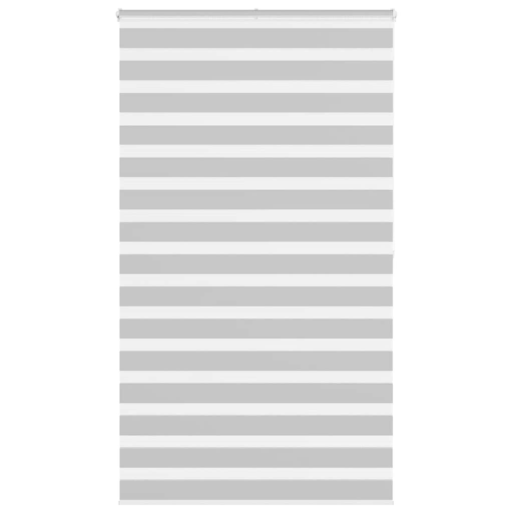 vidaXL Doppelrollo Hellgrau 120x200 cm Stoffbreite 115,9 cm Polyester