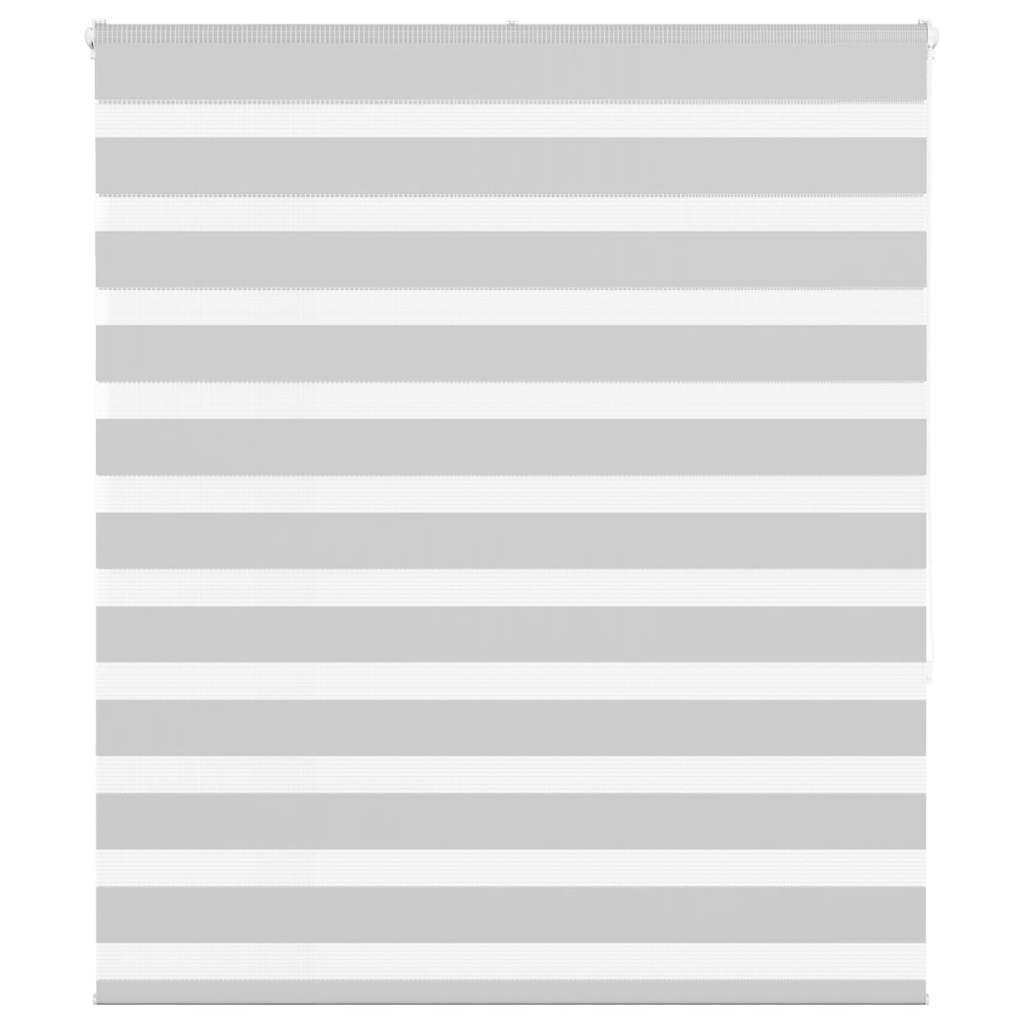 vidaXL Doppelrollo Hellgrau 135x150 cm Stoffbreite 130,9 cm Polyester