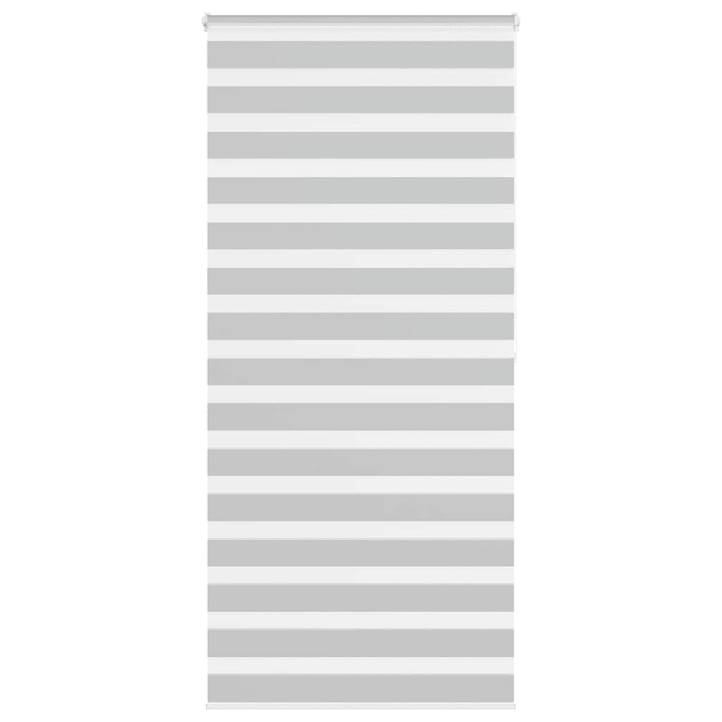 vidaXL Doppelrollo Hellgrau 110x200 cm Stoffbreite 105,9 cm Polyester