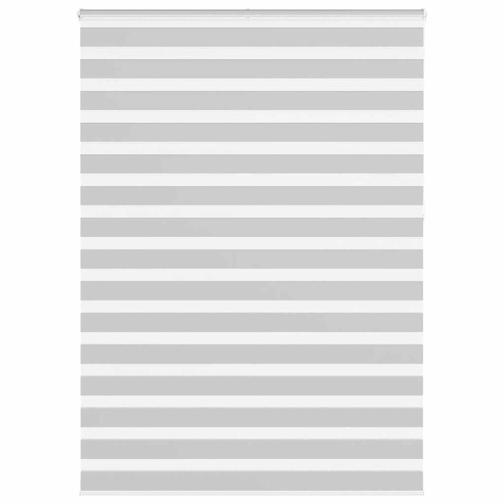 vidaXL Doppelrollo Hellgrau 165x230 cm Stoffbreite 160,9 cm Polyester