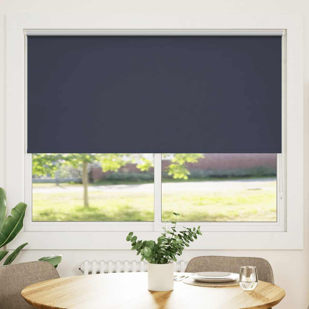 vidaXL Verdunkelungsrollo 164,4 x 175 cm, Stoffbreite 160 cm, Marineblau