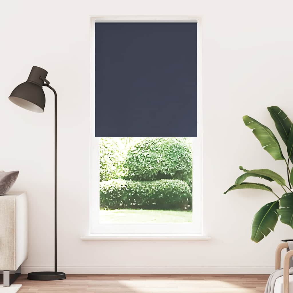vidaXL Verdunkelungsrollo 104,4 x 230 cm, Stoffbreite 100 cm, Marineblau