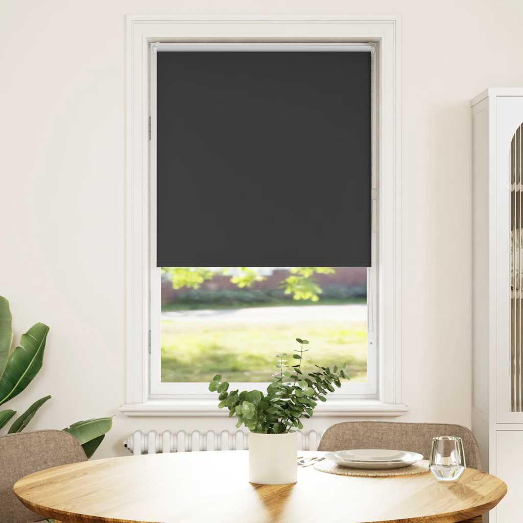 vidaXL Verdunkelungsrollo Schwarz 70x130 cm Stoffbreite 65,7 cm
