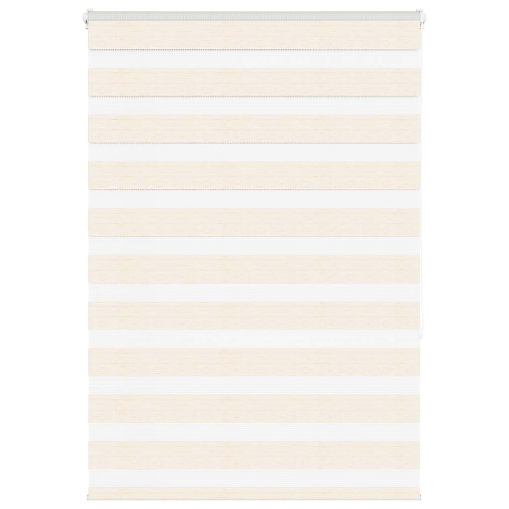 vidaXL Doppelrollo Marmorbeige 110x150cm Stoffbreite 105,9 cm Polyester