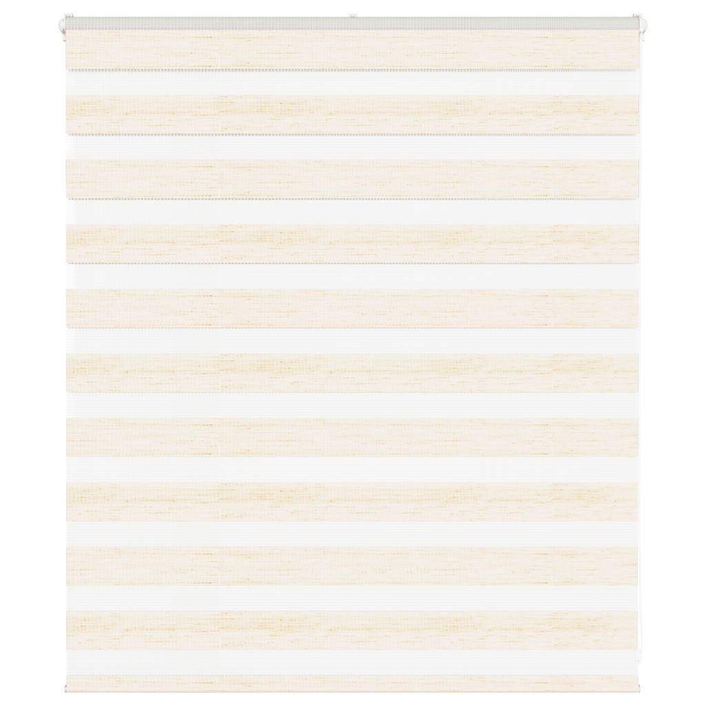 vidaXL Doppelrollo Marmorbeige 125x100cm Stoffbreite 120,9 cm Polyester