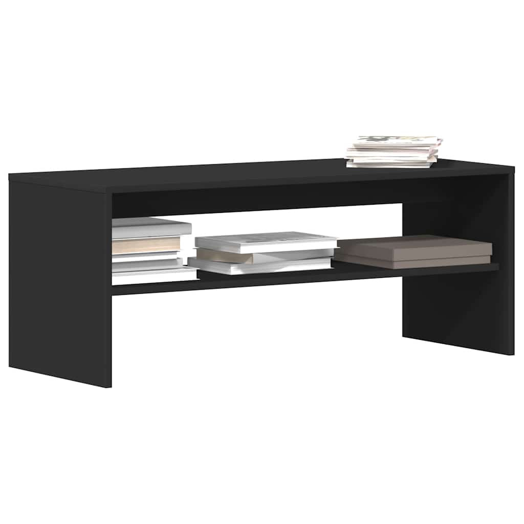 vidaXL TV-Schrank Schwarz 100x40x40 cm Holzwerkstoff