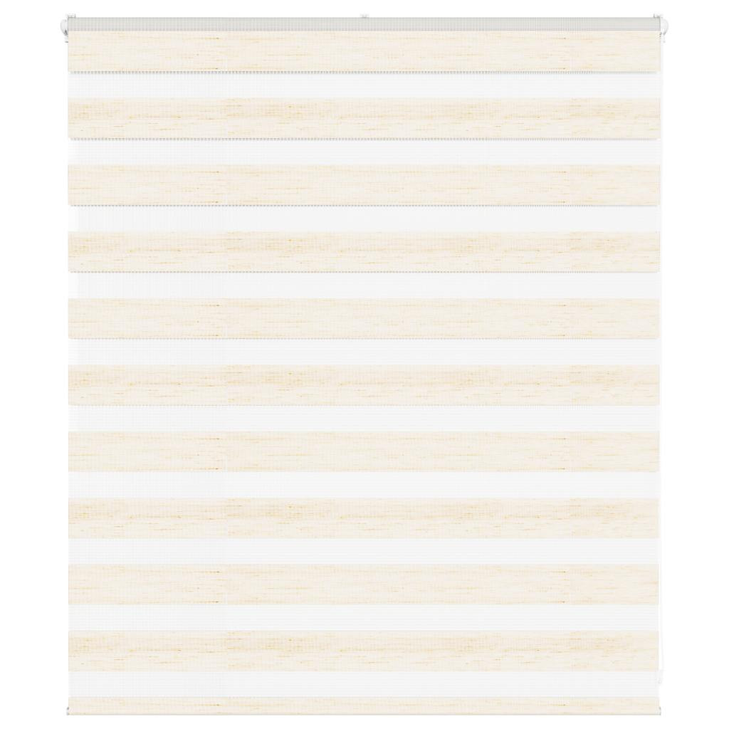 vidaXL Doppelrollo Marmorbeige 135x100cm Stoffbreite 130,9 cm Polyester