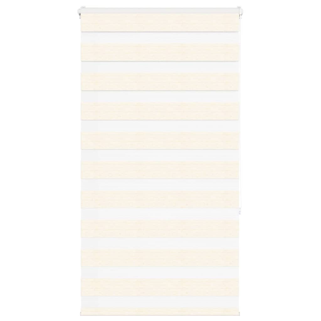 vidaXL Doppelrollo Marmorbeige 80x150 cm Stoffbreite 75,9 cm Polyester