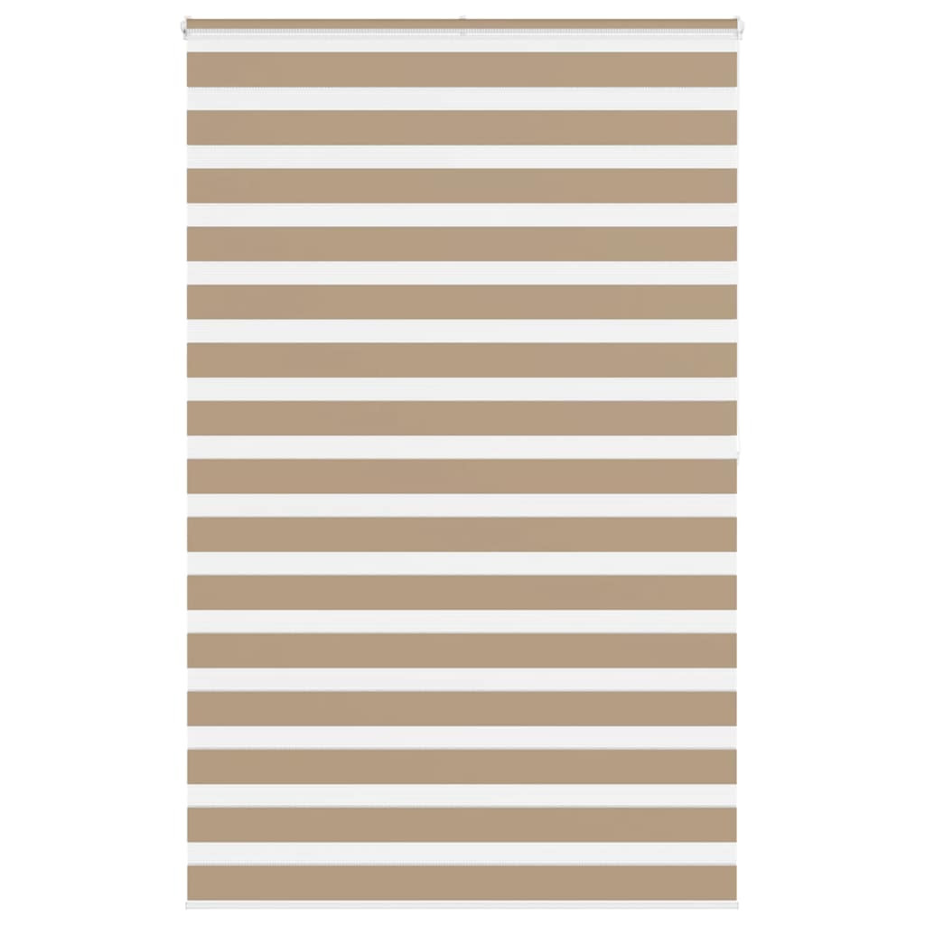 vidaXL Doppelrollo Sandbraun 150x200 cm Stoffbreite 145,9 cm Polyester