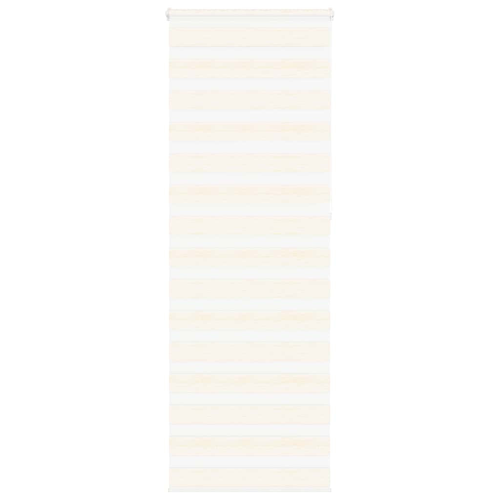 vidaXL Doppelrollo Marmorbeige 85x230 cm Stoffbreite 80,9 cm Polyester