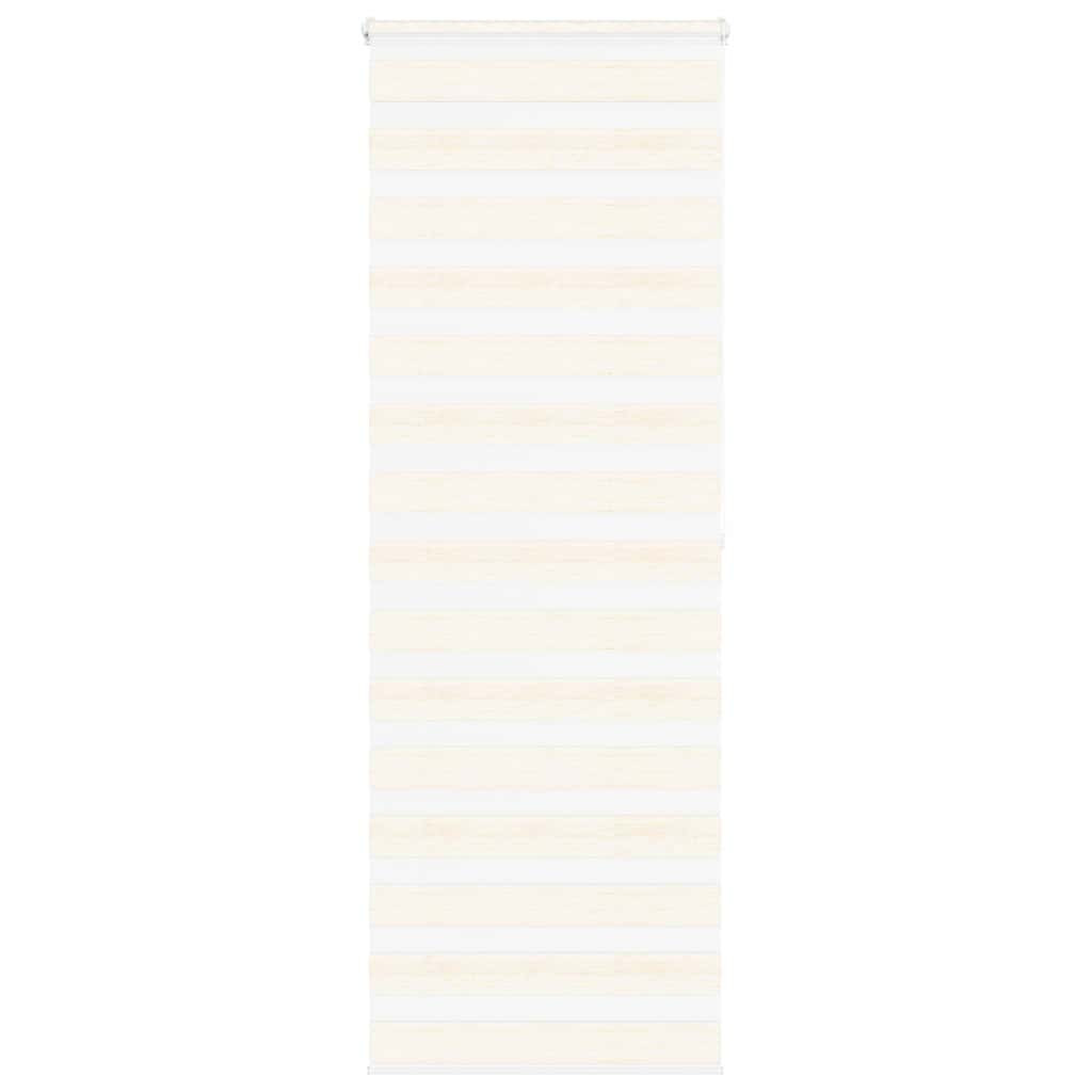 vidaXL Doppelrollo Marmorbeige 75x200 cm Stoffbreite 70,9 cm Polyester