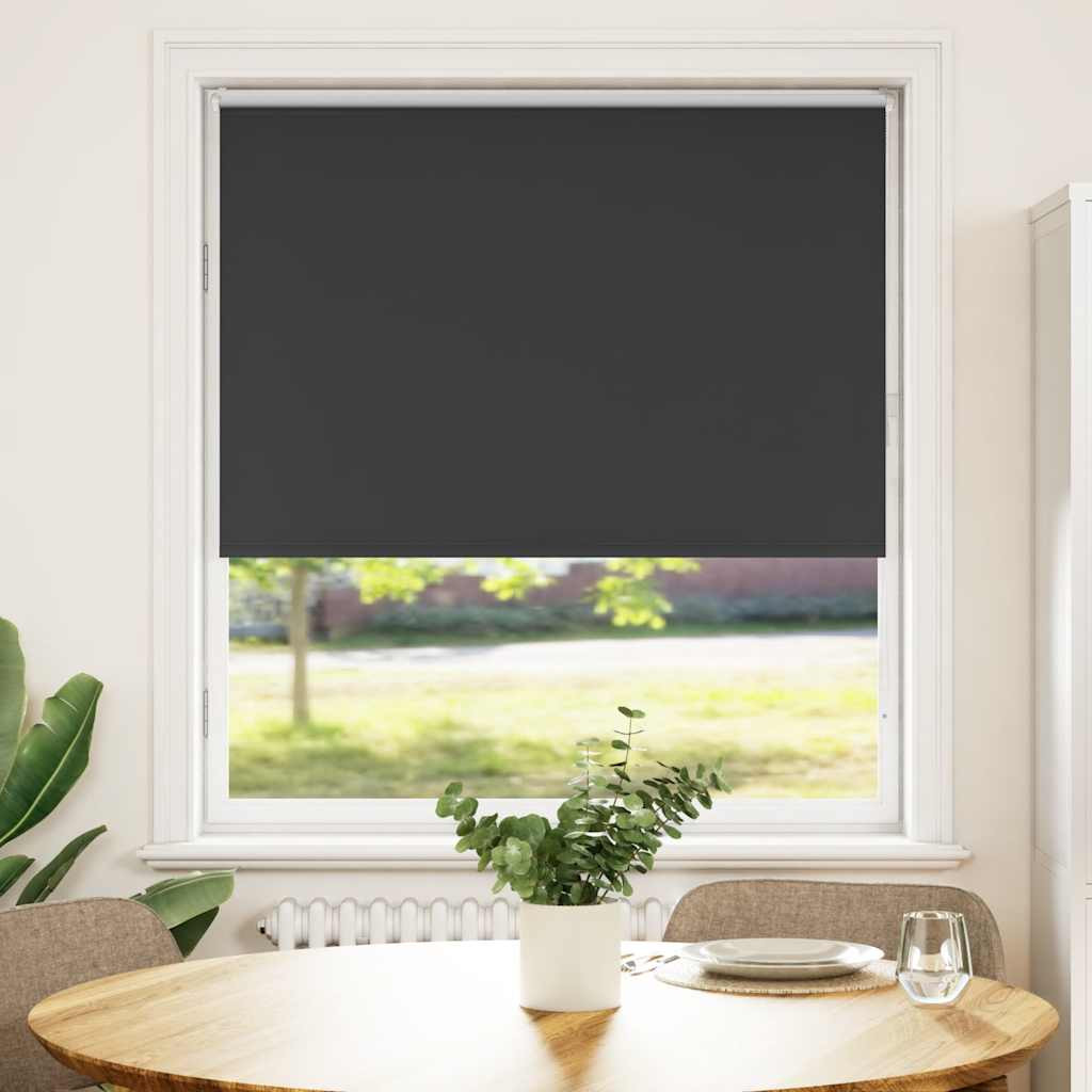vidaXL Verdunkelungsrollo Schwarz 115x175 cm Stoffbreite 110,7 cm