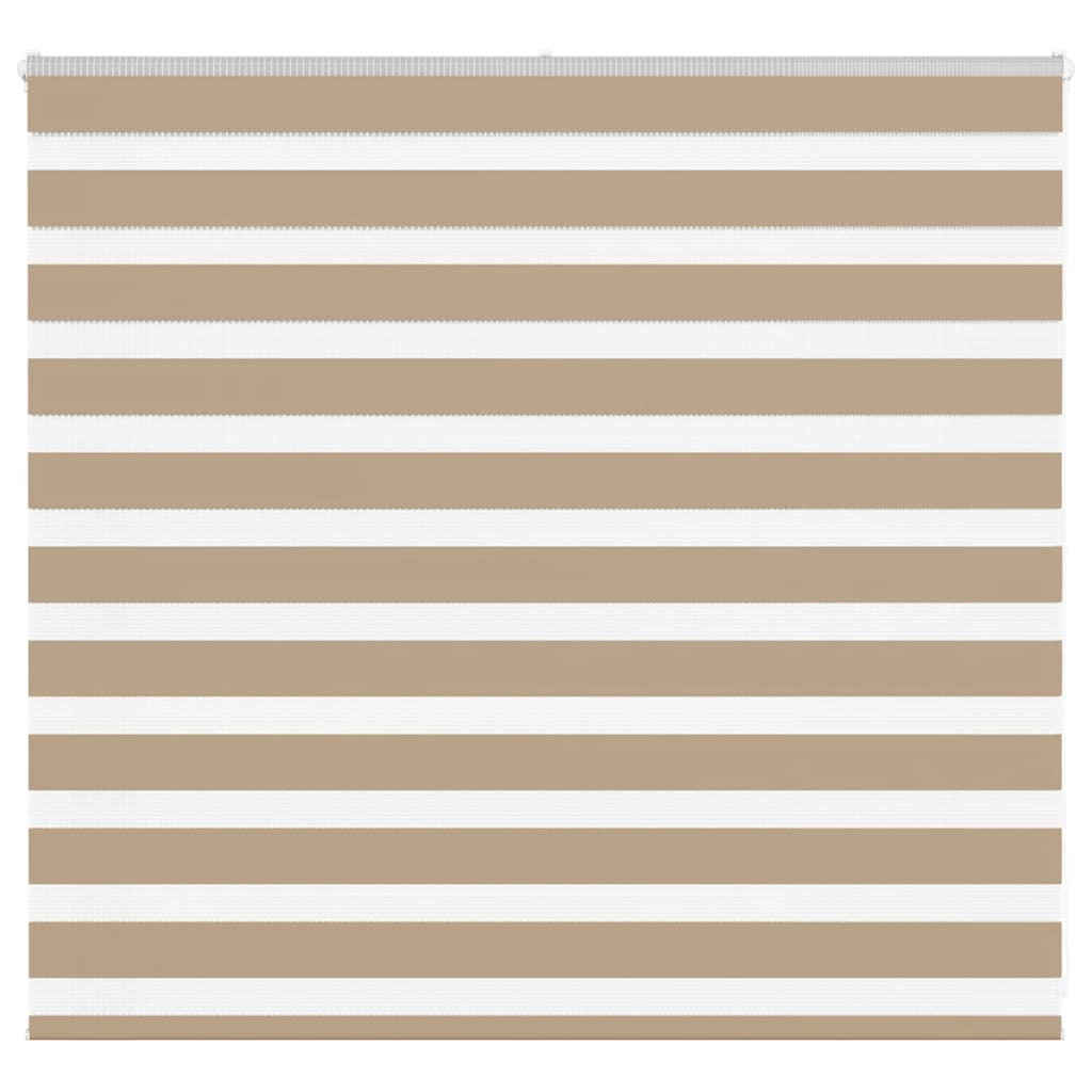 vidaXL Doppelrollo Sandbraun 165x100 cm Stoffbreite 160,9 cm Polyester