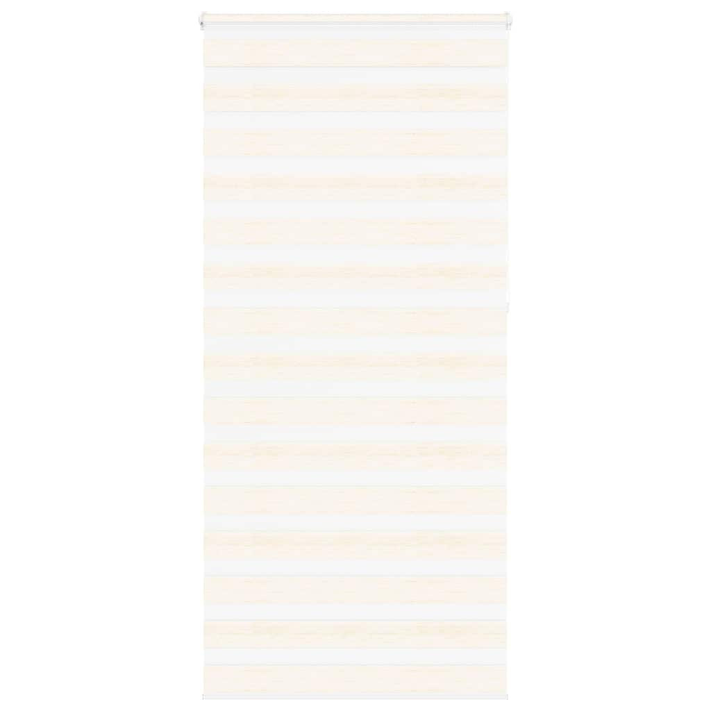 vidaXL Doppelrollo Marmorbeige 95x230 cm Stoffbreite 90,9 cm Polyester