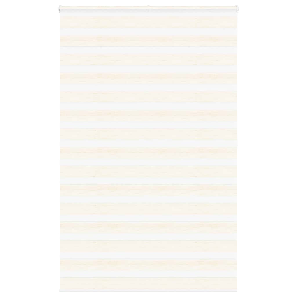 vidaXL Doppelrollo Marmorbeige 140x200cm Stoffbreite 135,9 cm Polyester