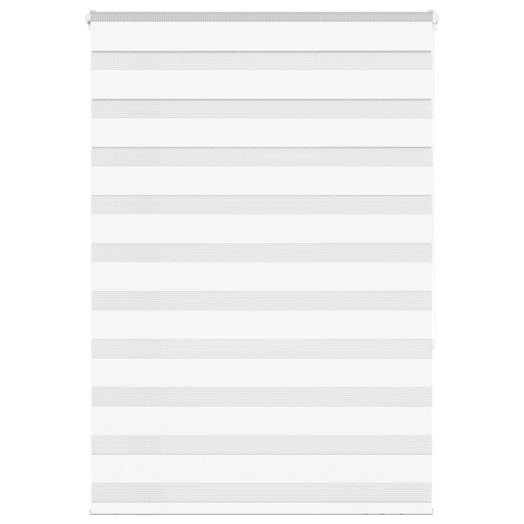vidaXL Doppelrollo Weiß 95x150 cm Stoffbreite 90,9 cm Polyester