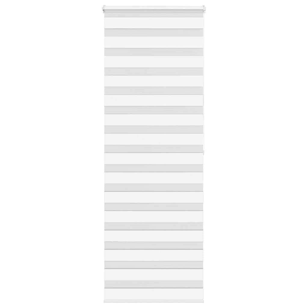 vidaXL Doppelrollo Weiß 80x200 cm Stoffbreite 75,9 cm Polyester