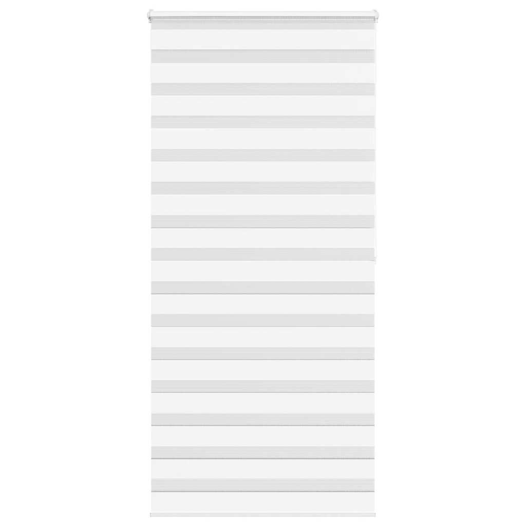 vidaXL Doppelrollo Weiß 105x200 cm Stoffbreite 100,9 cm Polyester