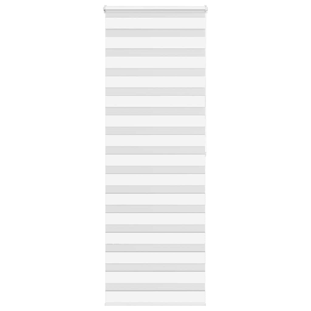 vidaXL Doppelrollo Weiß 70x200 cm Stoffbreite 65,9 cm Polyester