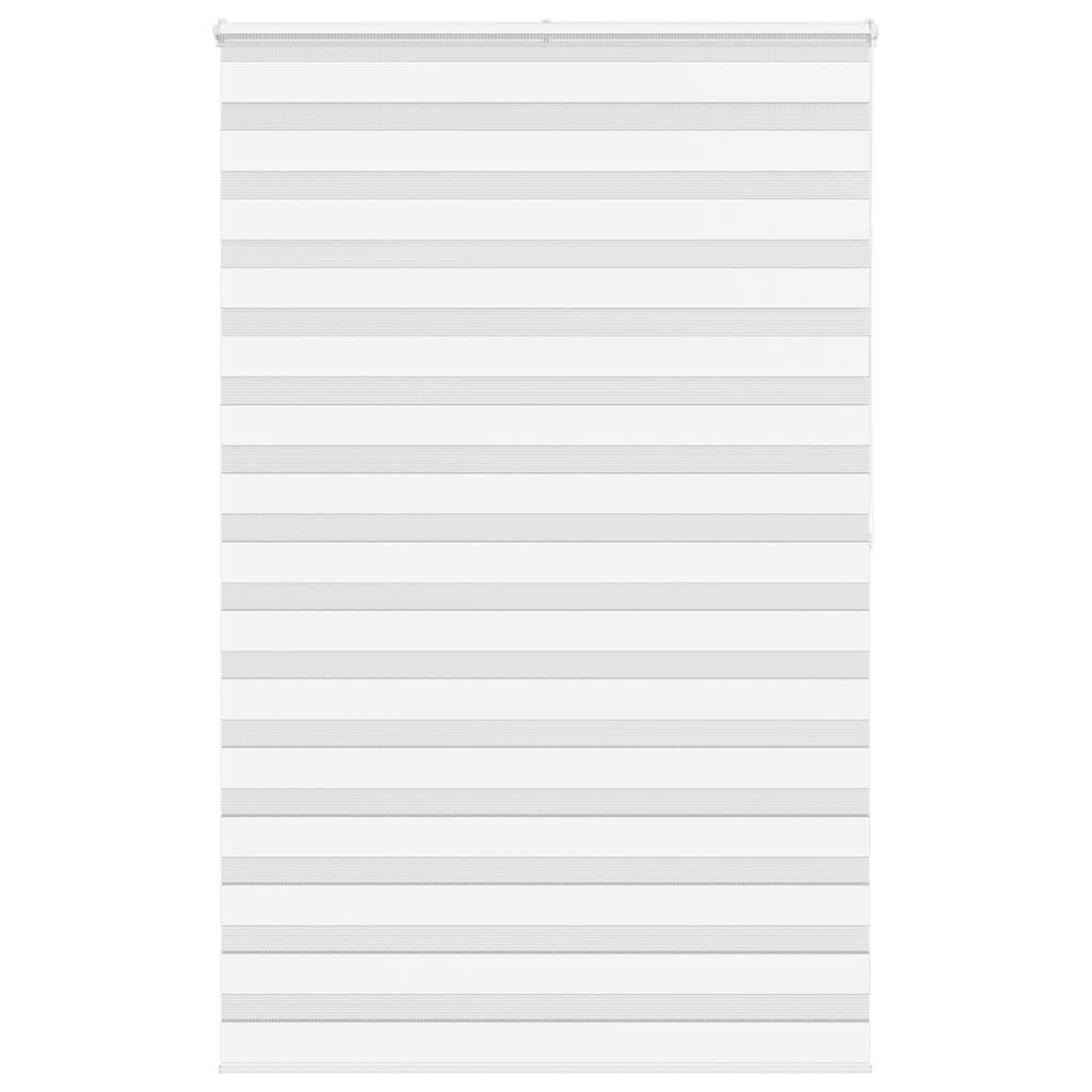 vidaXL Doppelrollo Weiß 140x200 cm Stoffbreite 135,9 cm Polyester